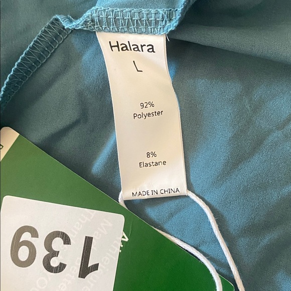 LARGE. HALARA BREEZEFUL LACE UP BACK RUFFLE HEM MAXI DRESS - Picture 10 of 10